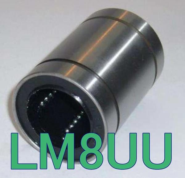    ν ν LM8UU, DIY CNC  ,  8mm, 10 PCs, 8*15*24